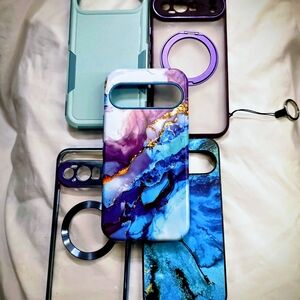 Google Blue and Purple Marble Phone Case